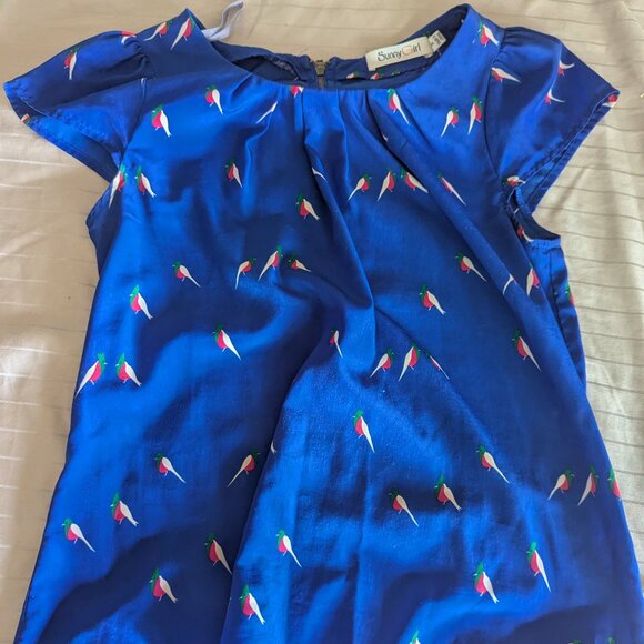 Cap Sleeved Bird Shirt - Picture 1 of 3